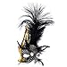 Venetian Masquerade Masks Mardi Gras Costume with Feather Flowers