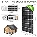 ECO-WORTHY 100 Watt Solar Panel Off Grid RV Boat Kit - 100 Watt Solar Panel+20A LCD Display Charge Controller +Z Brackets