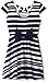 One Step Up Girls' Stripe Liverpool Skater with Criss Cross Back Dress
