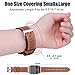 Mornex Watch Band Compatible with Fitbit Ionic, Genuine Leather Bands Classic Leather Replacement Accessory Strap Smart Watch, Women Men Small Large