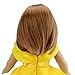 dreamtoyhouse American Girl Doll Clothes Princess Belle Royal Ball Gown Party Dress & Golden Crown for 18 Inch Dolls