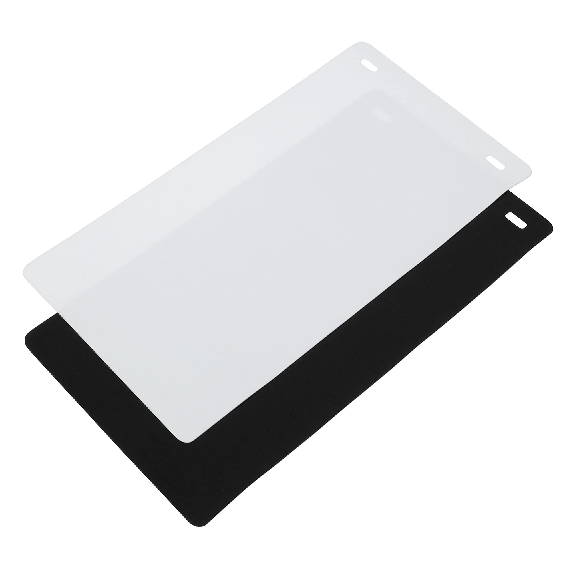 PATIKIL 26x12" EVA Backdrop, 2 Pack White/Black Soft Photo Background for Light Box Small Products Photography Studio