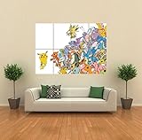 POKEMON PIKACHU ART PRINT POSTER PICTURE GIANT HUGE G939
