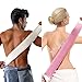 Back Scrubber Exfoliating Loofah ULG Long Loofah Exfoliator Shower Bathtub Body Sponge Scratcher with Natural Luffa for Men and Women for Back Acne Pack of 2 Piece Beige and Pink