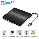 USB 3.0 External DVD Drive Zacfton Ultra Slim Portable High Speed Optical 3.0 CD DVD-RW DVD ROM Drive, External CD Burner/Writer/Rewriter for Mac, Macbook Pro, Laptop, Desktop Support Windows 8 / 10