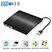 USB 3.0 External DVD Drive Zacfton Ultra Slim Portable High Speed Optical 3.0 CD DVD-RW DVD ROM Drive, External CD Burner/Writer/Rewriter for Mac, Macbook Pro, Laptop, Desktop Support Windows 8 / 10