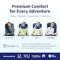 TRAVELREST Nest Memory Foam Travel Pillow/Neck