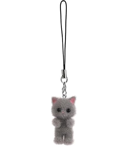 Porte-clés Chat Porte-Bonheur Japonais - Pendentif Breloque Pour Téléphone Ou Sac - En Cuivre - Environ 8-9 Cm - 7
