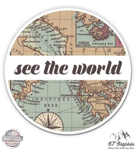 See the World Travel Retro Globe Map - 3