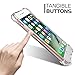 Speira Transparent Case with Reinforced Corners Compatible with iPhone 8 Plus/iPhone 7 Plus, [Anti-Discoloration] [No-Slip Grip] (Purple)