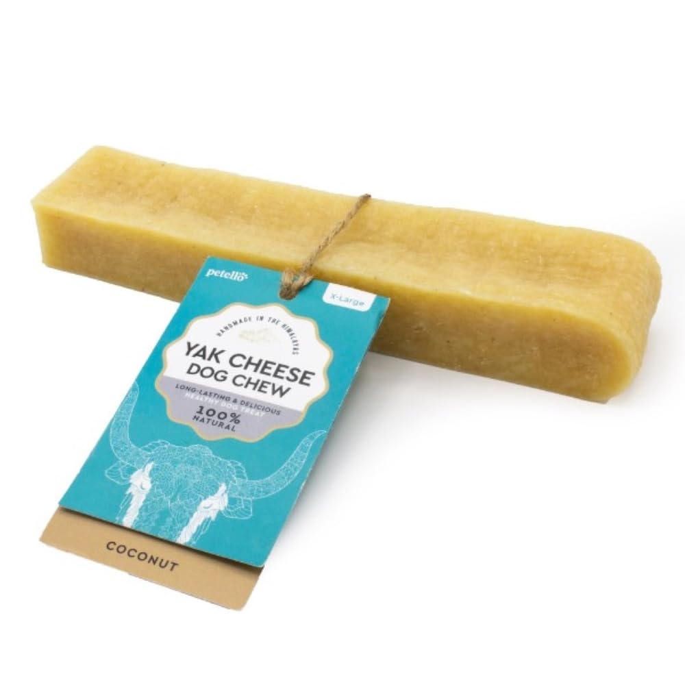 Petello Dog Chew, Yak Cheese with Coconut, 155g