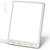 Light Therapy Lamp - 10000 Lux 3 Color Temperature & Wall Mountable, with Memory Function, Touch Control Portable Light Therapy Lamp for Home & Office (Wired Only).