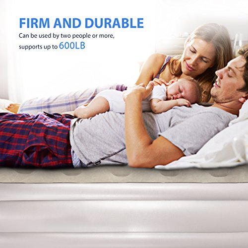 image for Air Mattress, TopElek Inflatable Airbed with Built-in Electric Pump, E