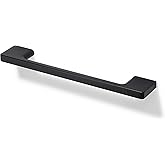 TUNNY 10 Pack Classic Cabinet Handles-5"/128mm Screw Spacing Matte Black Furniture Hardware Handles for Kitchen Cabinets Bedr