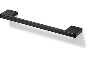 TUNNY 10 Pack Classic Cabinet Handles-5"/128mm Screw Spacing Matte Black Furniture Hardware Handles for Kitchen Cabinets Bedroom Cabinet Pull