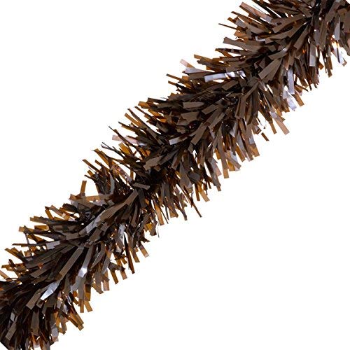 Photo 1 of TCDesignerProducts Brown Vinyl Twist Garland - 4" x 25' roll, Parade Float Decorations for Trailer Or Golf Cart, Christmas Garland Décor for Home and Party