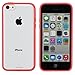 iPhone 5c Case, Totallee Clearback Hybrid iPhone 5c Cover Scratch Resistant Clear Hard Back with Bumper Shock Absorption (Pink)