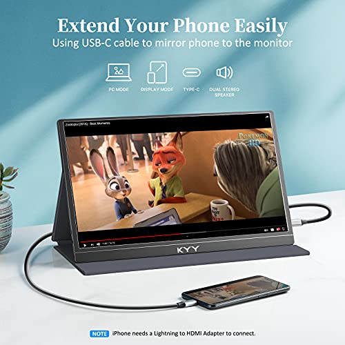 KYY Portable Monitor 15.6