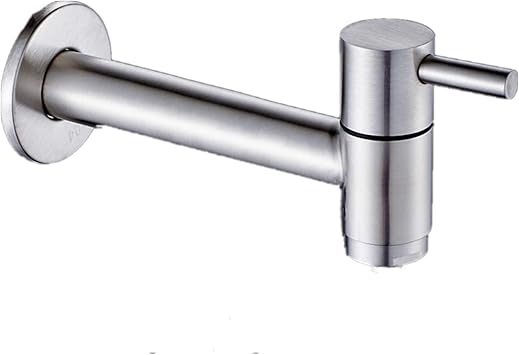 Siderit Wall Mounted Stainless Steel Faucet Cold Water Lavatory
