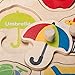 Peg Puzzle Wooden Peg Puzzle For Toddlers – Food – Vehicles – Assorted Educational Daily Life Items - By Dragon Drew (15 PC Set)