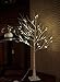 RainLeaf 48 LED Birch Tree Lights with Flexible Branches, Warm White, 4 Feet