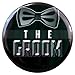 Buttonsmith Team Groom Button Set,Black