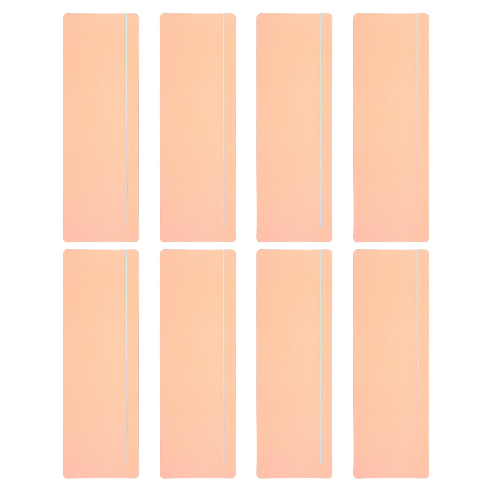 PATIKIL Guided Reading Strips, 8pcs Tracking Highlight Colored Overlay Bookmark Reduce Visual Stress Teacher Teaching Supplies for Classroom, Light Orange