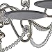 Dahlia Studios Elise Silver Cupcake and Cake Stand Crystal 17