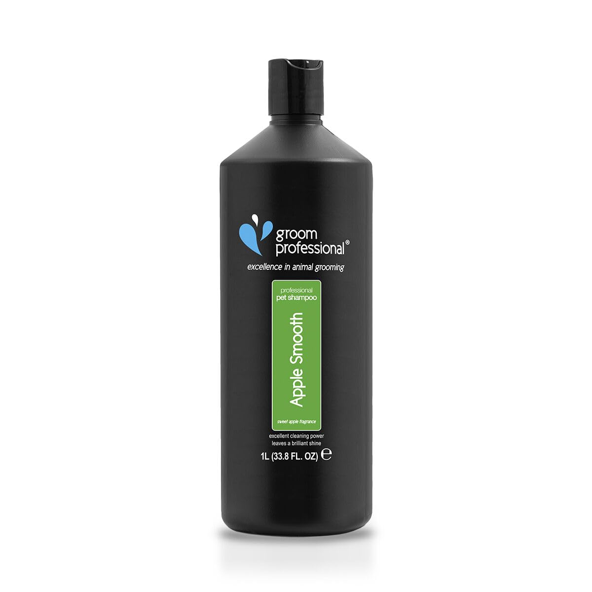 GROOM PROFESSIONAL Apple Smooth Dog Shampoo for Sensitive Skin and Itchy Skin - Deep Cleansing Shampoo - Leaves the Coat Shiny & Clean - Apple Scent, 1 Litre
