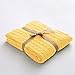NTBAY 100% Pure Cotton Cable Knit Throw Blanket, Super Soft Warm 51x67 Knitted Throw Blanket for Couch, Sofa, Chair, Bed - Extra Cozy, Machine Washable, Comfortable Home Decor, Yellow