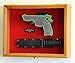 Large/Double 2 Pistol Handgun Revolver Gun Display Case Cabinet Rack Shadowbox