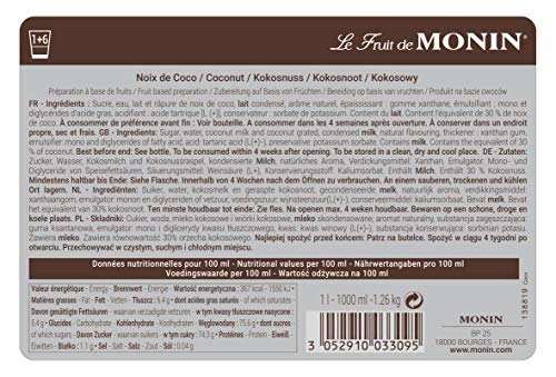 Monin FruchtPüree Mix Cocos (Kokosnuss) 1,00l – Bild 7