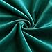 MIULEE Pack of 2 Velvet Soft Solid Decorative Square Throw Pillow Covers Christmas Cushion Case for Couch Sofa Bedroom Car 18x18 Inch 45x45 cm Green