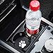 Car Cup Holder Mat, Dog Paws Car Coasters 2.75 inch Car Interior Accessories Puppy Feet Anti Slip for Jeep Cars Truck RVs etc