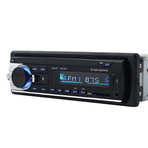 JSD520 12V Car Stereo Audio Head Units InDash Radio Player 1 DIN