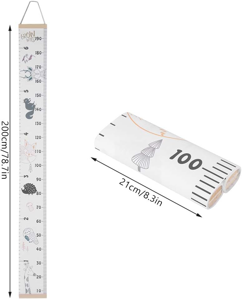 Height Growth Chart for Kids Children Height Measure Growth Chart Portable Cute Wall Sticker Home Room Decoration for Toddlers Babies (#1) - Image 4