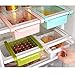 MineDecor Plastic Storage Containers Square Food Storage Organizer Drawer for Refrigerator Fridge Desk Table (Set of 4 Pack, Small Organizer Bins)