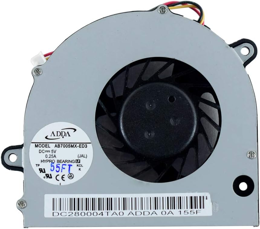 YDLan Replacement CPU Cooling Fan for Gateway NV73 NV74 NV78 NV79 Series Laptop DC280004UA0 DS280007DS0 DC2800086A GB0507PGV1-A DC280004TF0 DC280004US0 DC280007NS0