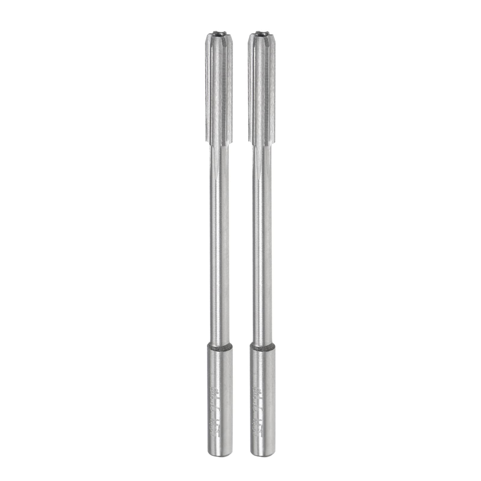 CoCud Machine Chucking Reamers, 4.6mm Diameter D4 Accuracy, M35 Cobalt High Speed Steel Straight Flutes Milling Cutter - (Applications: for Lathe Machine), 2-Pieces
