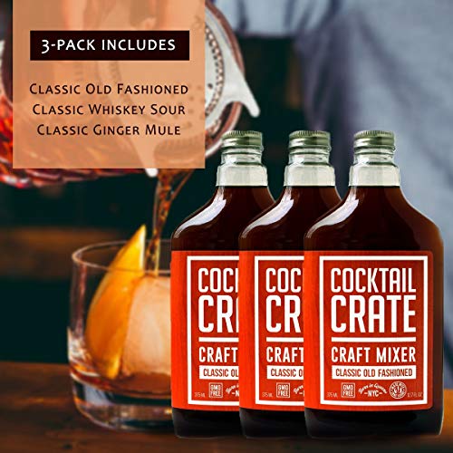 Cocktail-Crate-Old-Fashioned-Drink-Mixer-Award-Winning-Craft-Cocktail-Mixer-for-Classic-Old-Fashioned-Premium-Cocktail-Syrup-Handcrafted-with-Aromatic-Bitters-Demerara-Sugar-12oz-3-pack