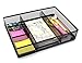 EasyPAG Mesh Collection Desk Accessories Drawer Organizer Accessories Tray 5 Compartments Multi-use Storage Box, Black