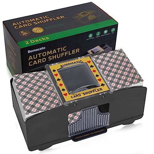 Miscelatore Carte Automatico A Batteria - Per Poker, Blackjack, Burraco, Fino A 2 Mazzi, Con Pulsante Singolo - Foto 3