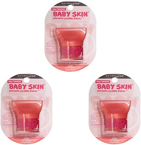 Maybelline New York Baby Skin Instant Cheek Flush Blush, Pop of Peach, 0.16 Ounce
