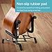 lotmusic Ukulele Violin Stand Holder Foldable for Soprano Concert Tenor Ukelele 4/4 3/4 2/4 1/4 Violin Metal Black From Kmise
