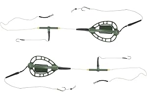 Cryfokt Long Line Carp Nesting Device Fishing Set Efficient Bait Feeder for Quick Fish Attraction 2PcsSell for Carp Fishing N