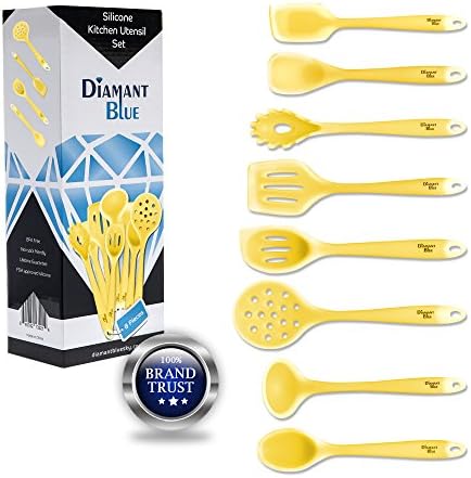 Kitchen Utensil Set-8 Silicone Utensil Set Spatula Set- Silicone Kitchen Utensil Set- Nonstick Cooking Utensils set-Great Gift Idea 