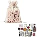 SRHOME 5 Pack Christmas Bags Santa Sack,Canvas Bag for Gifts Kids, Candy,Jewelry Storage,Drawstring Bag for Storage Use--Perfect for Carry Gifts,Candies, Decoration