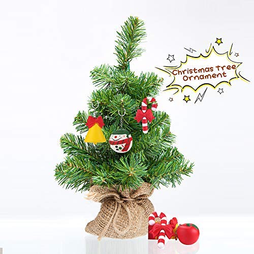 Christmas Squishies Pack Toddler Toy – CREFUN (2018 Limited Edition) Gifts for Christmas Tree Ornament, Kid Toy, Stress Relief, Including 5 Pcs: Candy Cane Bell Gift Bag Apple Snowman Ball, Super Slow