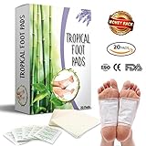 FOOT PADS | Remove Impurities , Relieve Stress | 100% Natural & Organic 20 Foot Pads | Sleep Better, Help Deep Sleep - Feel More Relaxed - Give Your Body Relief | FDA CERTIFIED -20 PADS