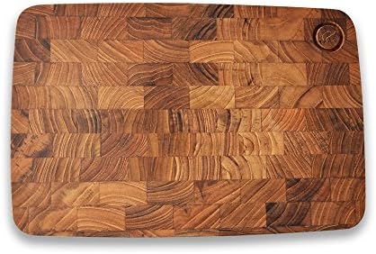 de Bois Board – Steak, 13.4 x 9.1 x 0.6 Inch l Organic Teak Serving Tray l Teak Board l Steak&Meal Board l Non Toxic Wooden Kitchen Utensils l Gift for Serving Happiness (Wooden, Baguette (S))